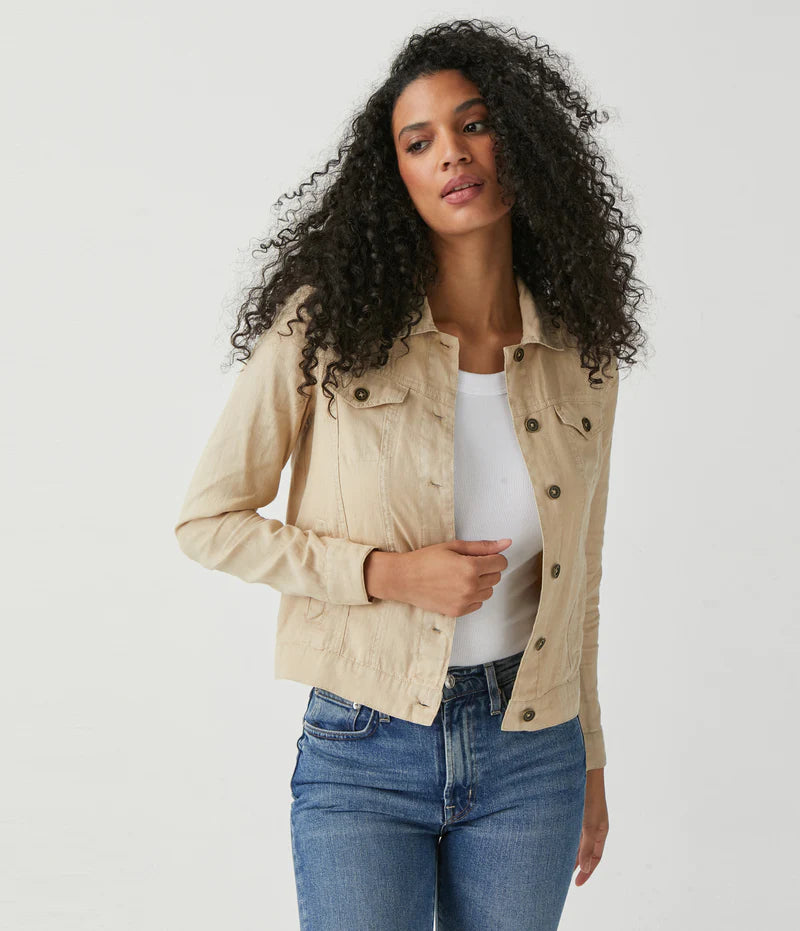 Fashionable and versatile Jean Linen Jacket