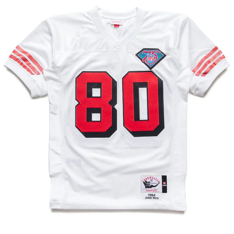 Street Style Mitchell & Ness Jerry Rice San Francisco 49ers Authentic Jersey - White