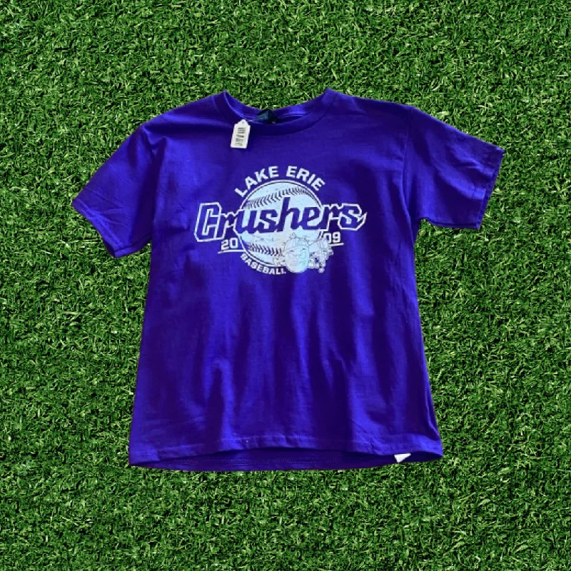 Free and comfortable short sleeve Purple Crushers Vintage Baseball Tee