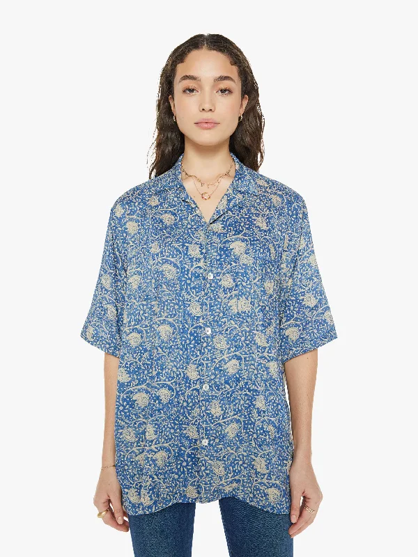 Sweet Flower Style Natalie Martin Kevin Shirt - Water Lily Blue