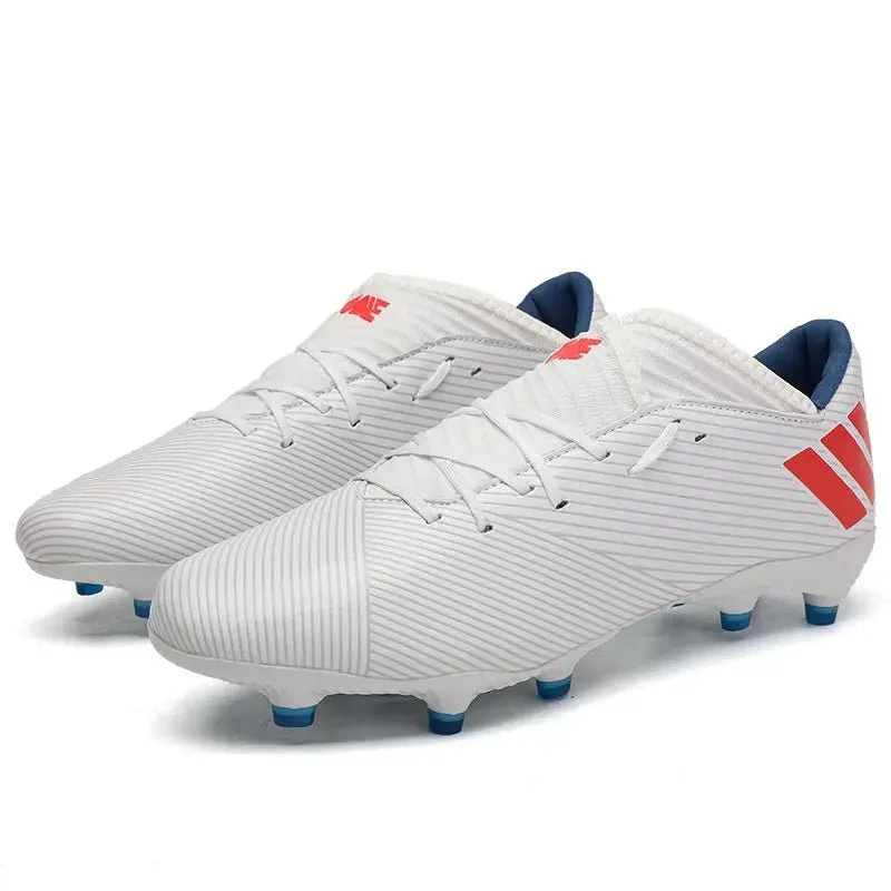 Low-key Luxury Football Boots Men Kids Adults TF/FG Ultralight Playing Field Train Soccer Shoes Low cut Cleats