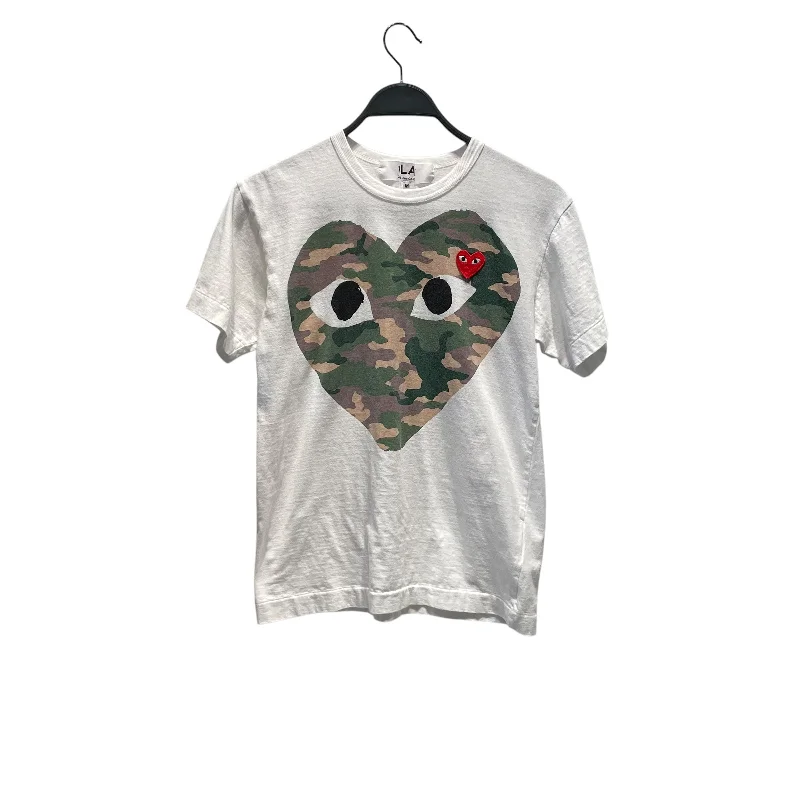 Elegant and noble PLAY COMME des GARCONS/T-Shirt/M/Graphic/Cotton/WHT/