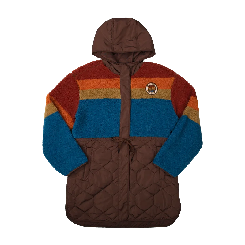 Fun and cute Roll The Dice Sherpa Puffer Jacket