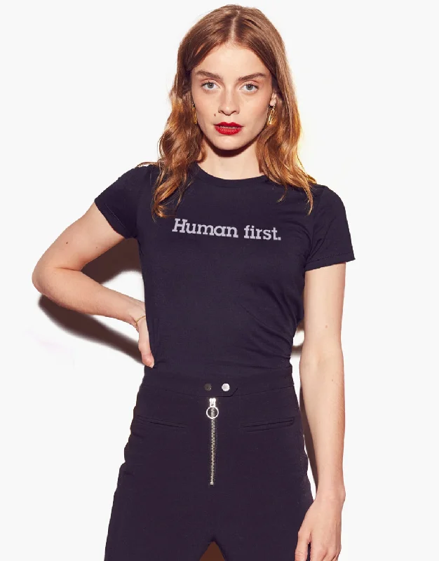 Sports litigation style Human First T-shirt