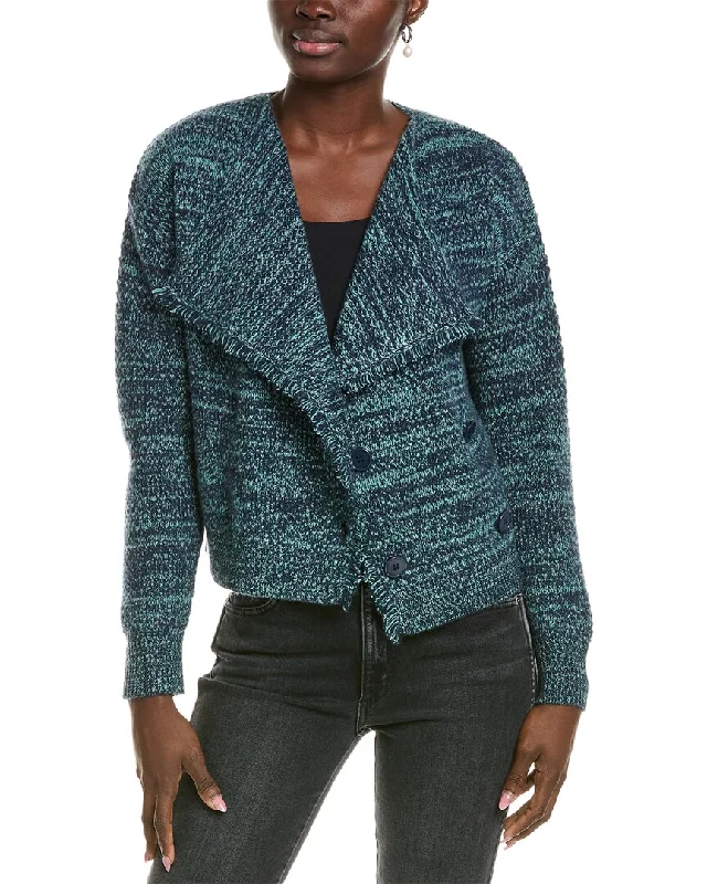 Exquisite workmanship 27 Miles Malibu womens  Textured Tweed Stitch Wool & Cashmere-Blend Jacket, xs,