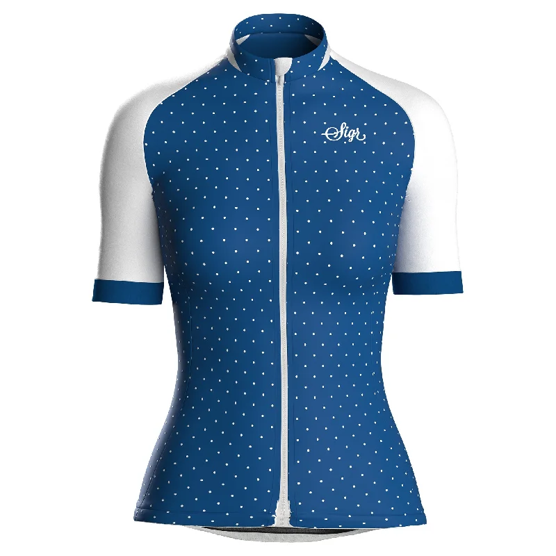 Retro Skirt Design Blue Legacy Women's Cycling Jersey