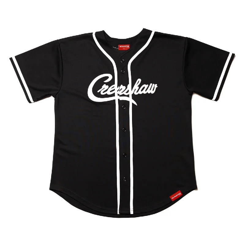 Elegant And Elegant Crenshaw Baseball Jersey - Black