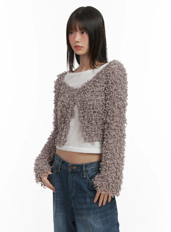 Sweet Soft Feeling Dumble Cropped Cardigan CO410