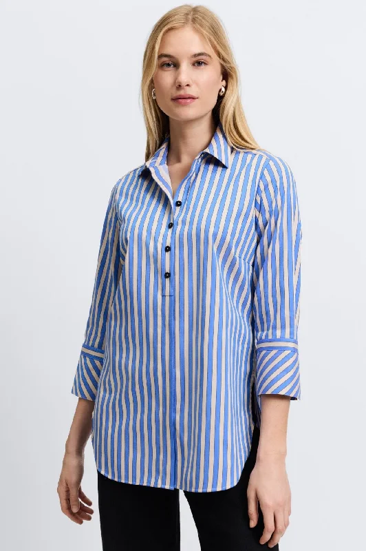 Style Design Madison Essential Stretch Striped No Iron Tunic