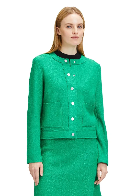 Cool Style Betty Barclay Wool Blend Short Jacket, Jolly Green