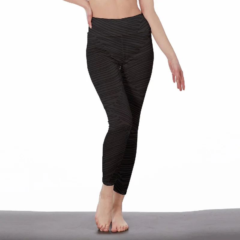 Sports Zipper Style Midnight | High Waist Leggings