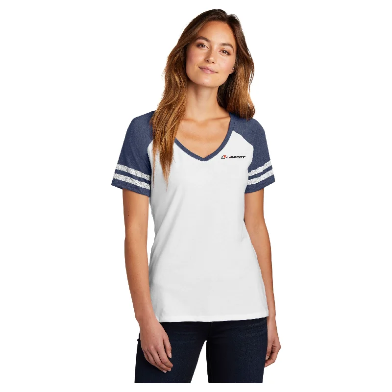 Sports And Leisure Ladies District Navy/White Gameday T-Shirt