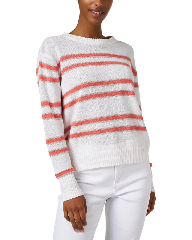 Sweet Student Style Kinross Striped Linen Sweater