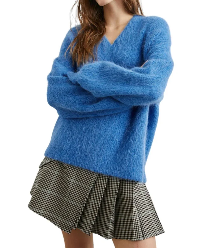 Sweet Princess Skirt Jodie Sweater In Cobalt