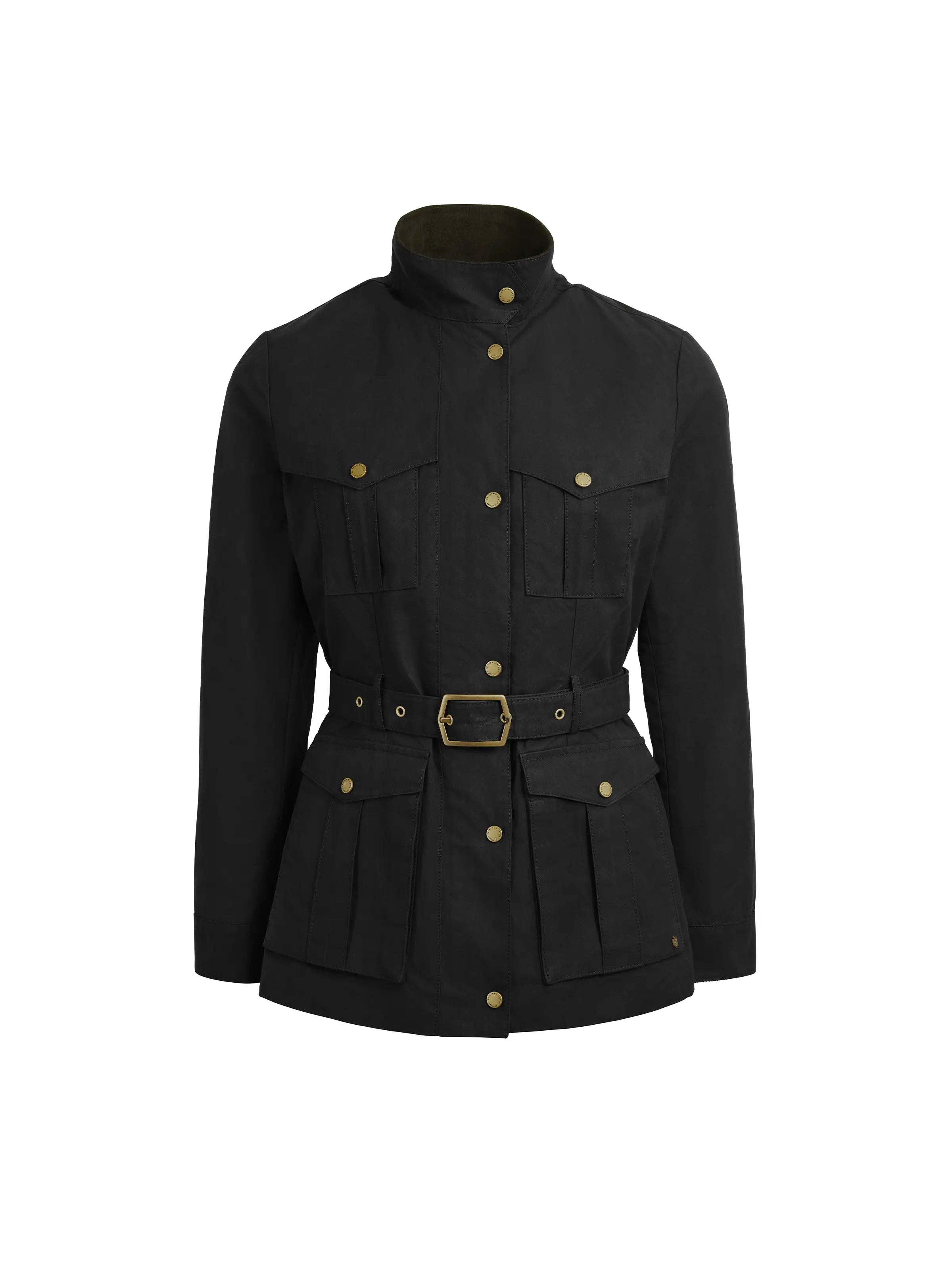 Knowledge And Elegance Sadie Wax Safari Jacket - Black