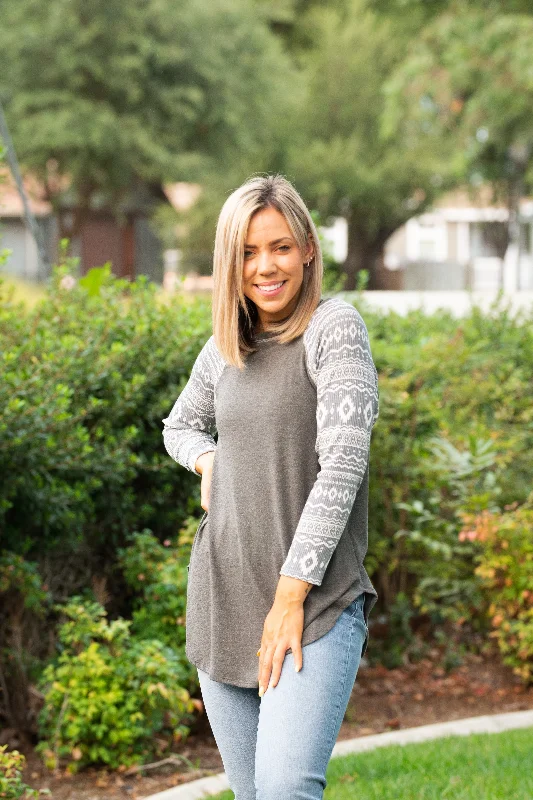 Sweet Age-Reducing Style Xena Long Sleeve Raglan