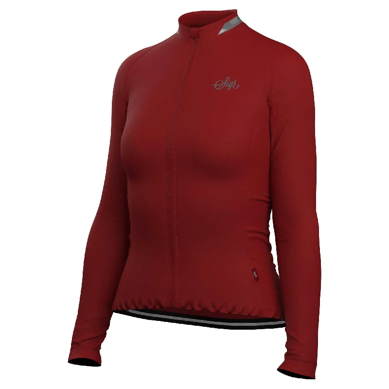 Innovative Design Wildflower Red Women's Long Sleeved Jersey