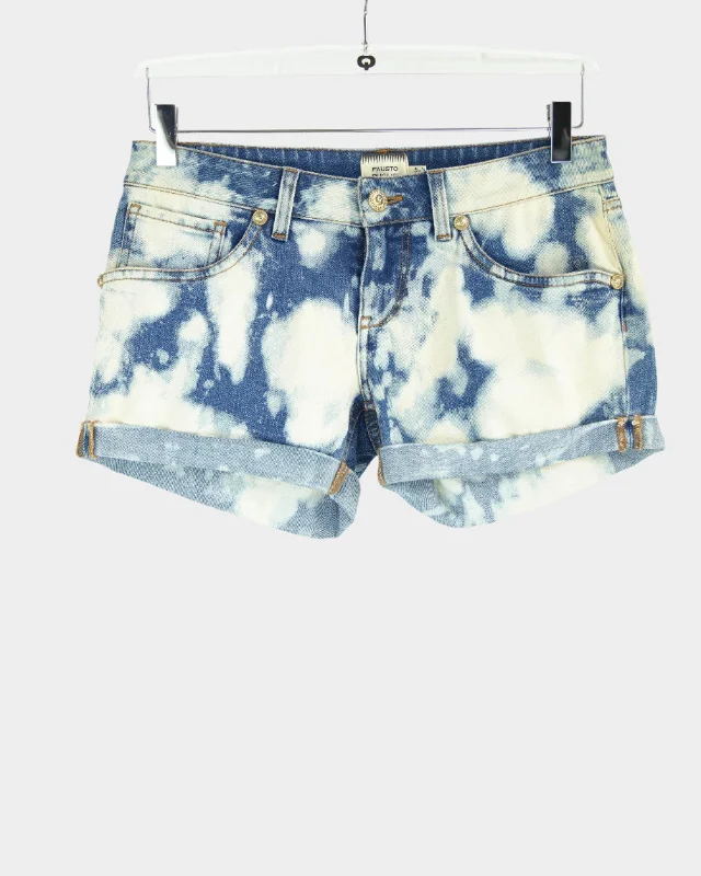 Leisure Travel Tie-dye Denim Shorts