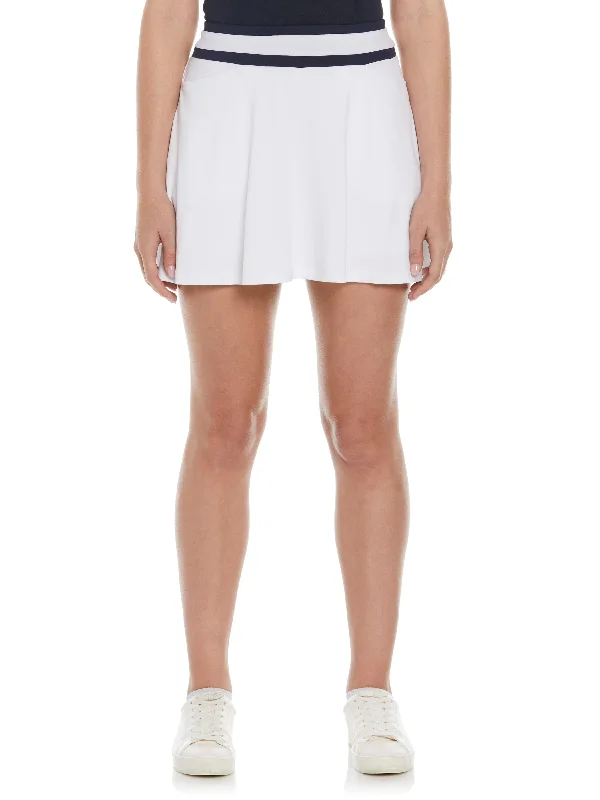 Street Personality Style Women's 15" Color Block Flounce Golf Skort