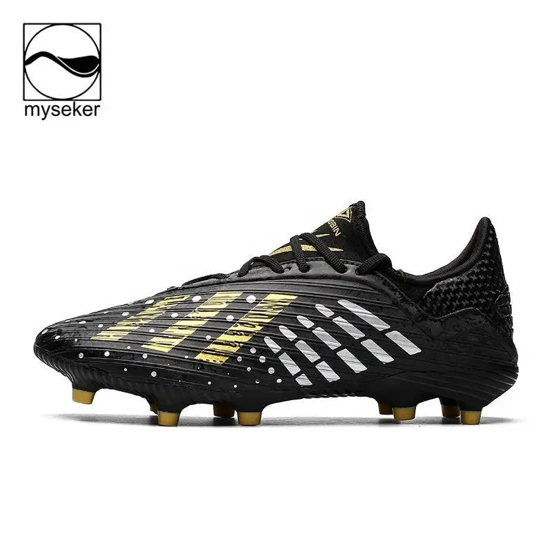 Retro Style Football Shoes Size 6 - Black | High-Quality & Stylish | Men's Soccer Gear