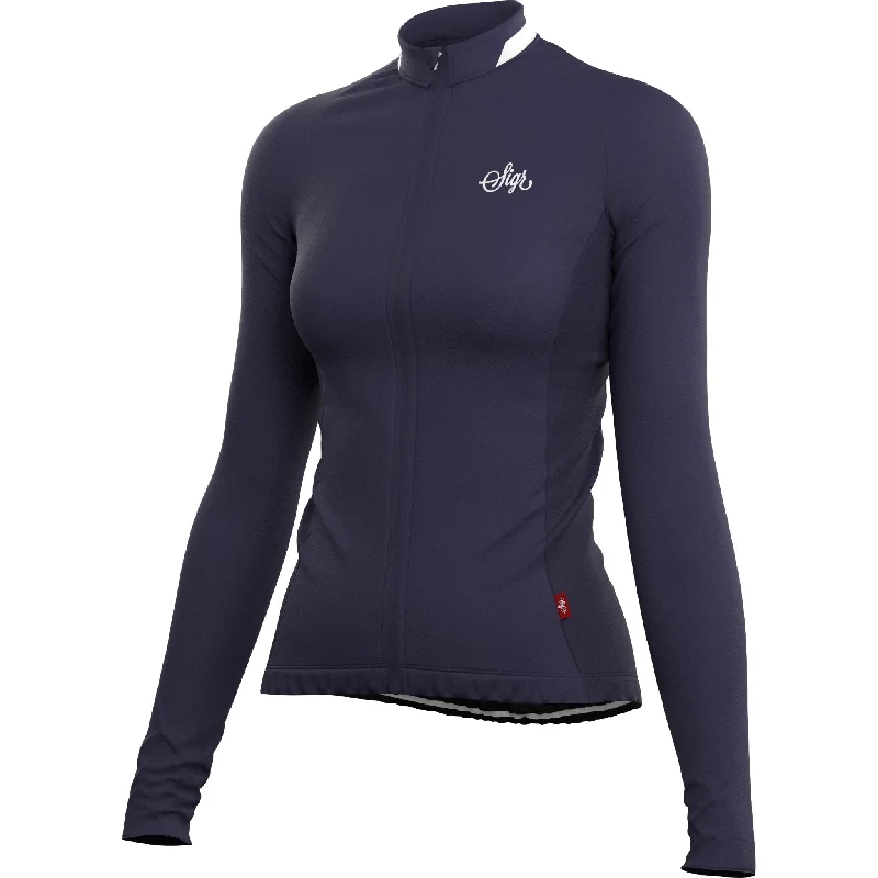 Cool Summer Wildflower Blue Women's Long Sleeved Jersey