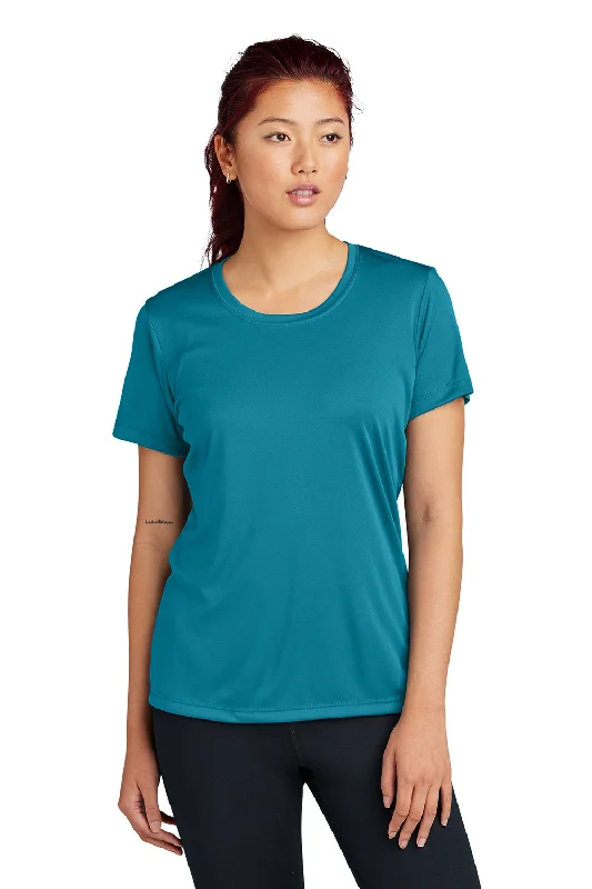 Cool Style Sport-Tek Womens Competitor Moisture Wicking Short Sleeve Crewneck T-Shirt - Tropic Blue