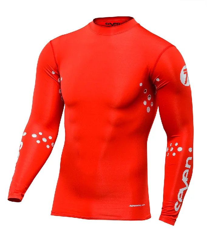 Retro Design Zero Laser Cut Compression Jersey - Red