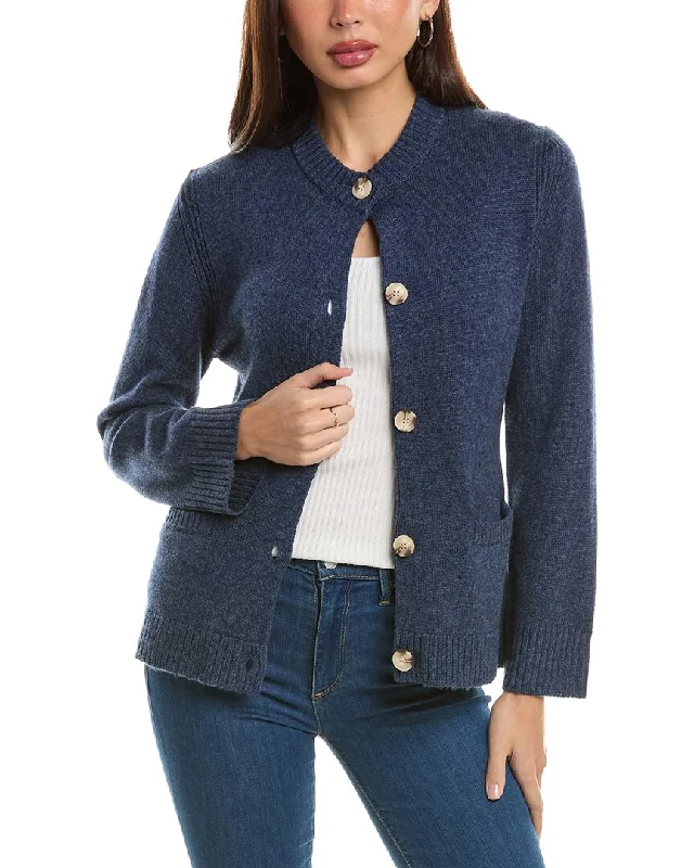 Mid-length Style Hannah Rose Wool & Cashmere-Blend Cardigan