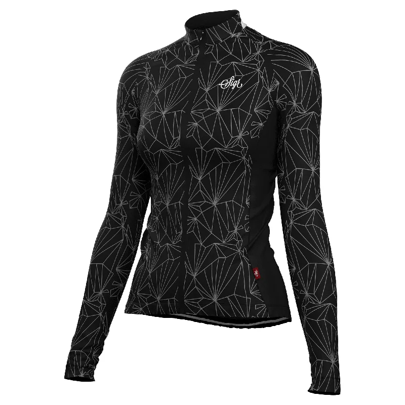 Casual And Casual Black Iris Norrsken Women's Long Sleeved Reflective Cycling Jersey