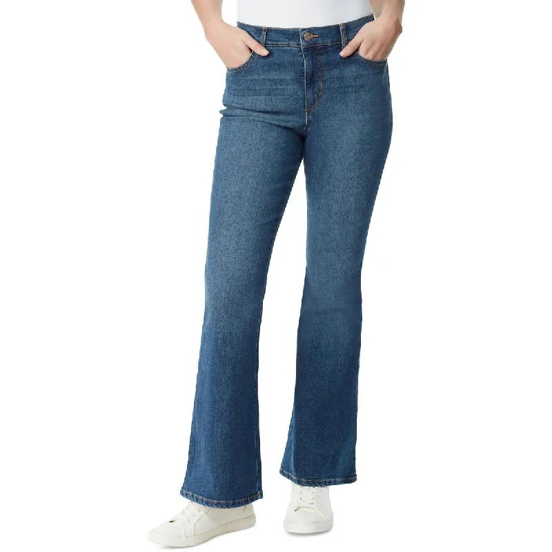 Round neck design Gloria Vanderbilt Womens High Rise Medium Wash Bootcut Jeans