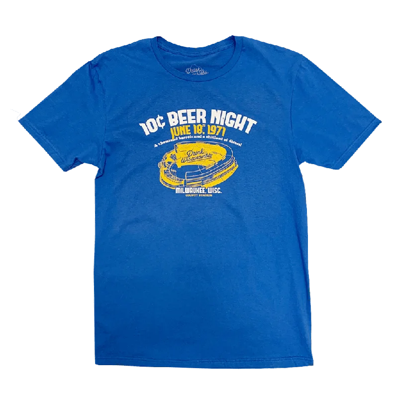 Sweet Fresh Feeling Milwaukee County Stadium 10 Cent Beer Night T-Shirt