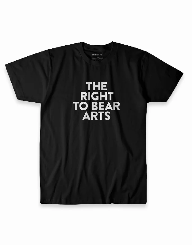 Fashionable and casual The Right to Bear Arts Tee - Black