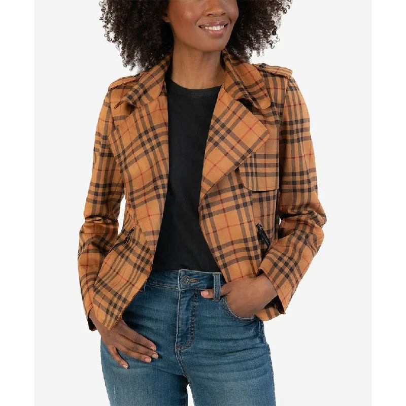 Comfortable And Simple Jacee Draped Moto Jacket