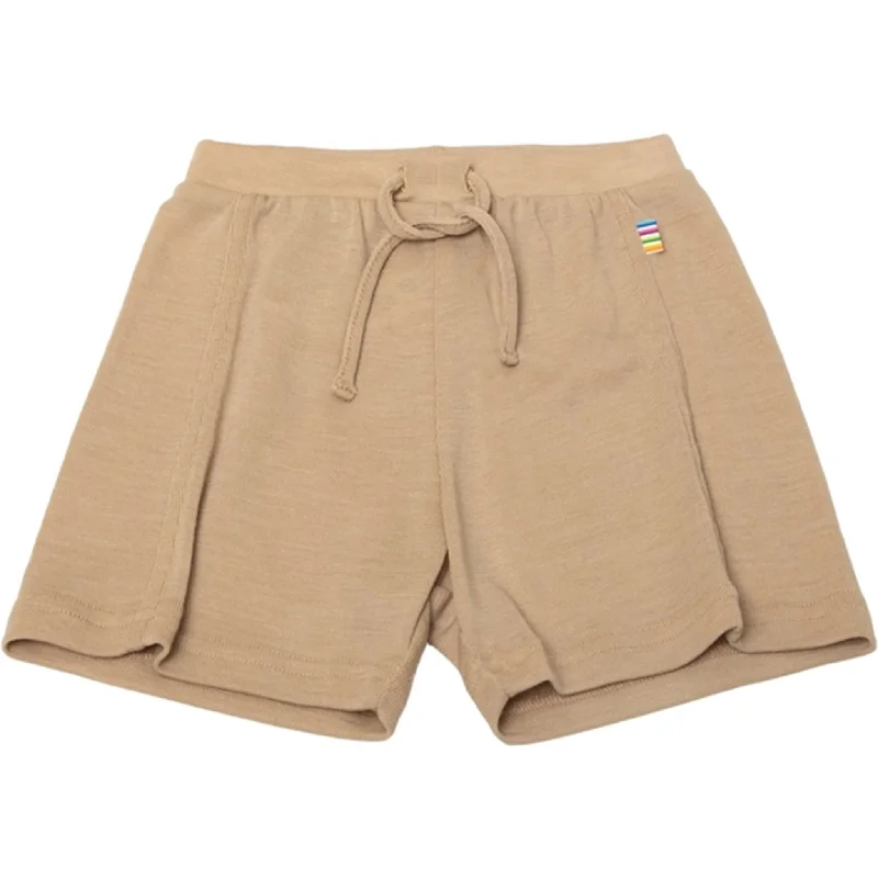 Slim Fit Joha Wool/Silk Beige Shorts