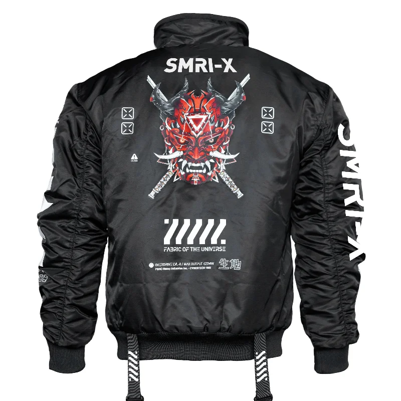 Sports Yoga Style SMRI-X Black Bomber Jacket