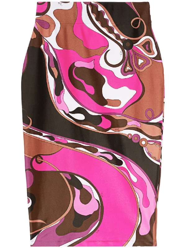 Sweet College Style Pucci Women's Skirts pink