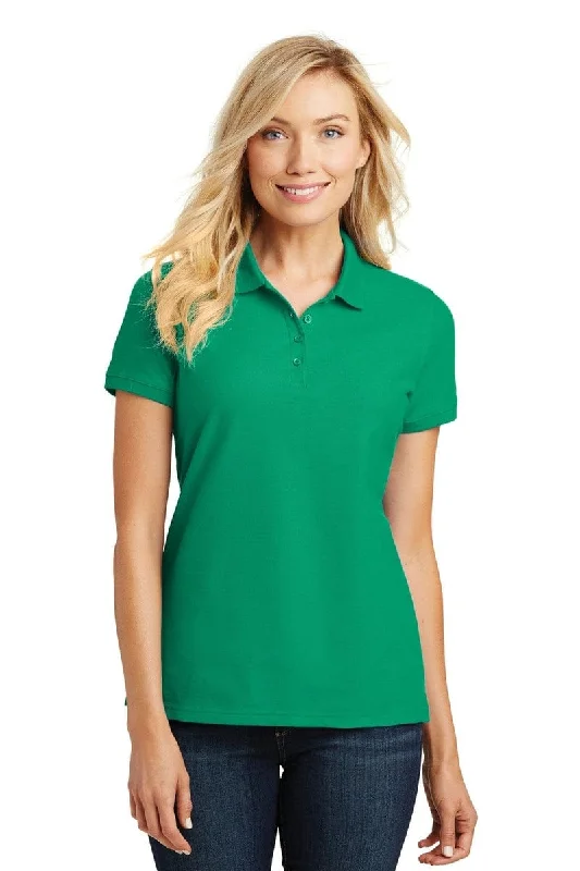 Round neck design Port Authority ®  Ladies Core Classic Pique Polo. L100