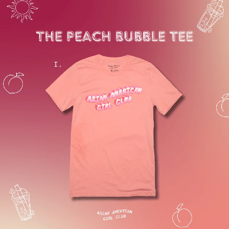 Creative Style Peach Bubble Tee