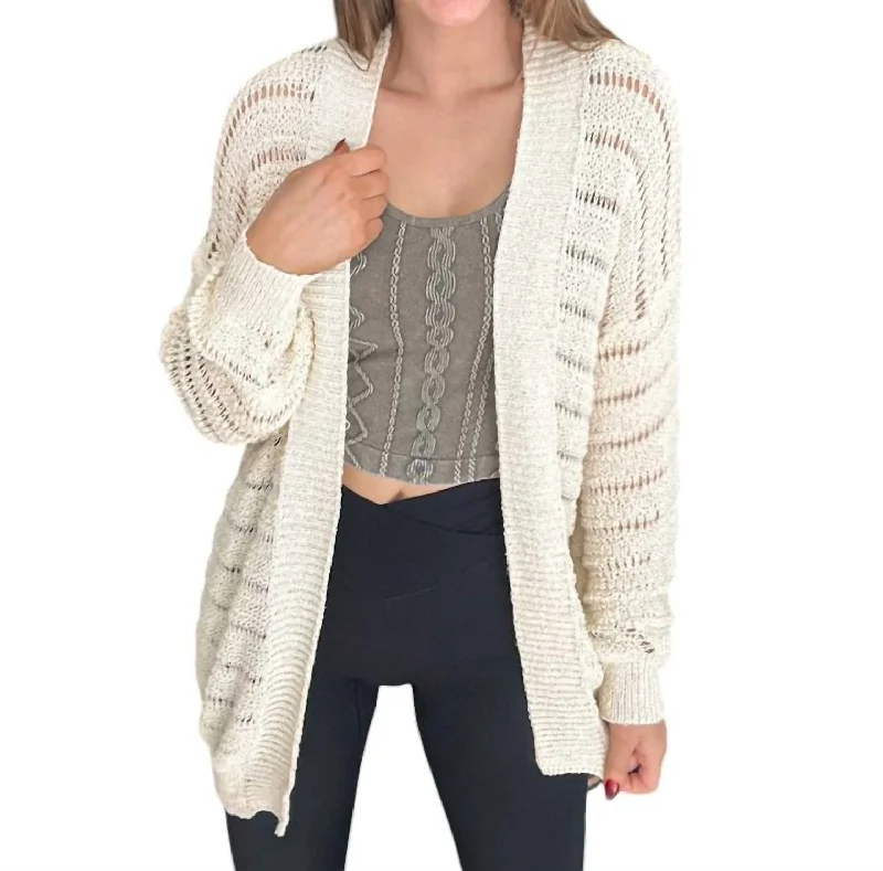 Classic style Only A Memory Cardi Sweater In Ivory