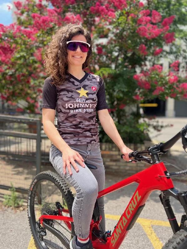 Fun and cute MJ's Camo Unlimited Women's MTB Jersey