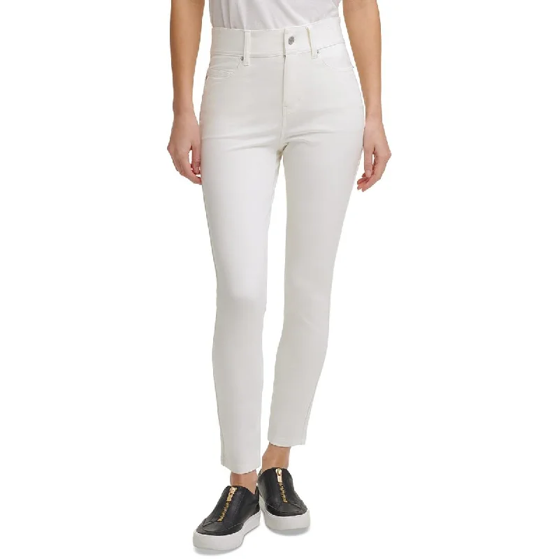 Ultra-lightweight DKNY Womens Solid High Rise Skinny Jeans