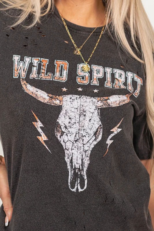 Design sense Wild Spirit Longhorn Graphic Tee