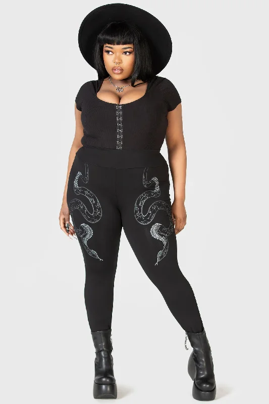 Sweet Fresh Feeling Slitherina Leggings [PLUS]