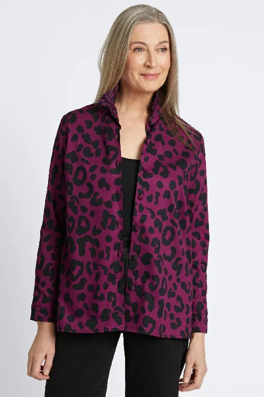 Sports Comfort Style Carolina Cheetah Shirt Jacket