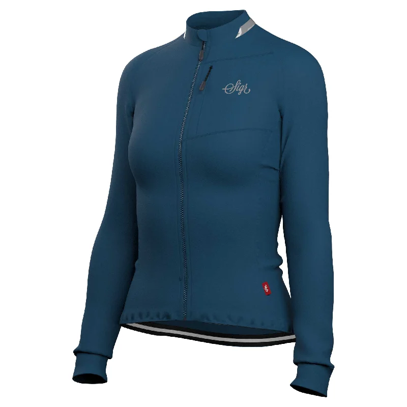 Multi-functional style Ljung Blue Women's Warmer Long Sleeved Cycling Jersey