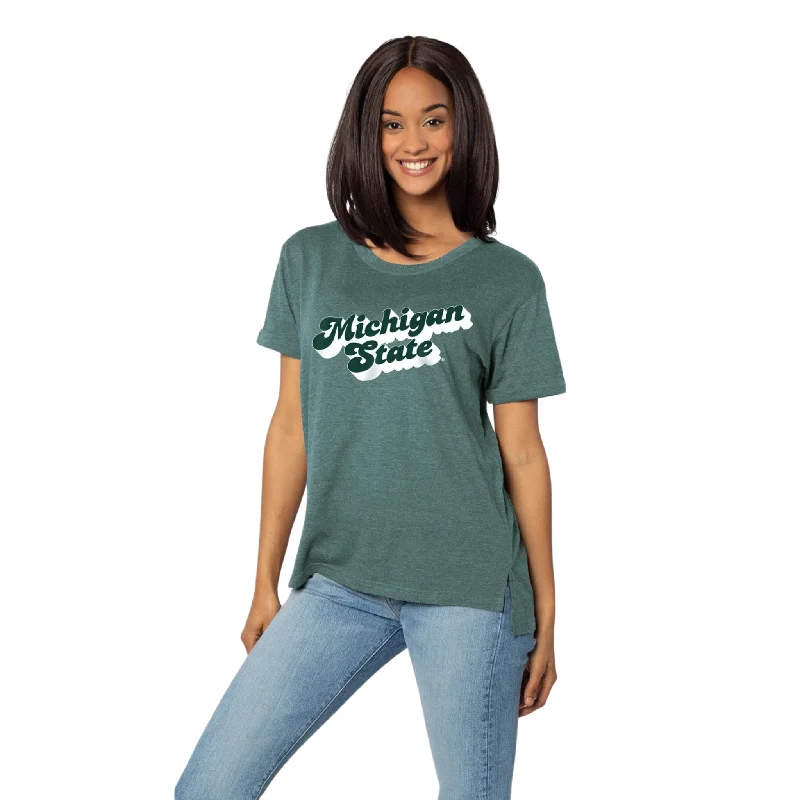 Cool Summer Women's Michigan State Crew Neck T-shirt