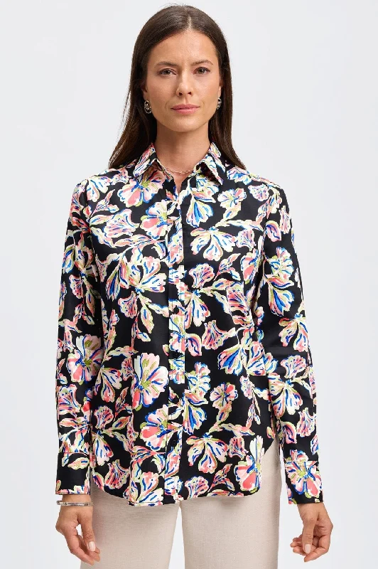 Unique prints Meghan No Iron Night Blossoms Shirt