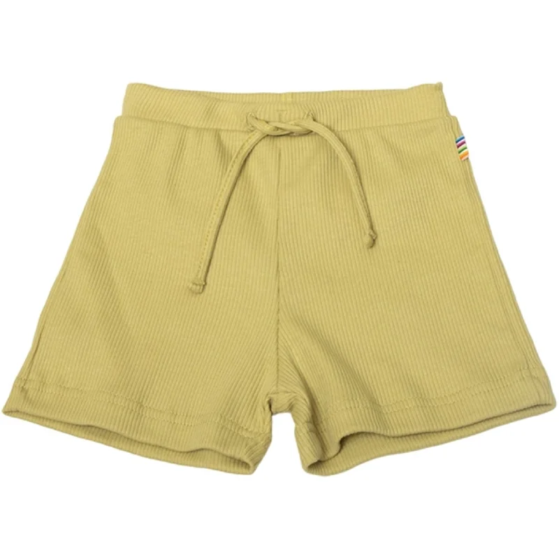 Mid-length Style Joha Cotton Light Green Shorts