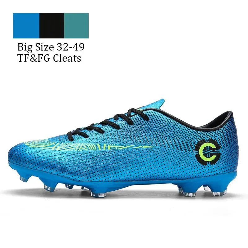 Sports Casual Style Men Cleats Sports Football Boots and Kids Soccer Shoes