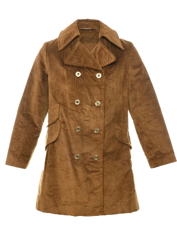 Trendy and versatile Brown Coat - M